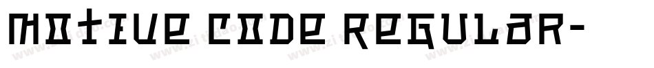 Motive Code Regular字体转换